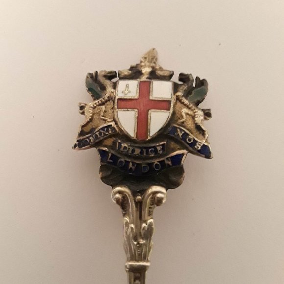 VINTAGE LONDON SILVER PLATED TEASPOON - NO MAKER'S MARK ABOUT 4.5" LONG - Picture 3 of 6